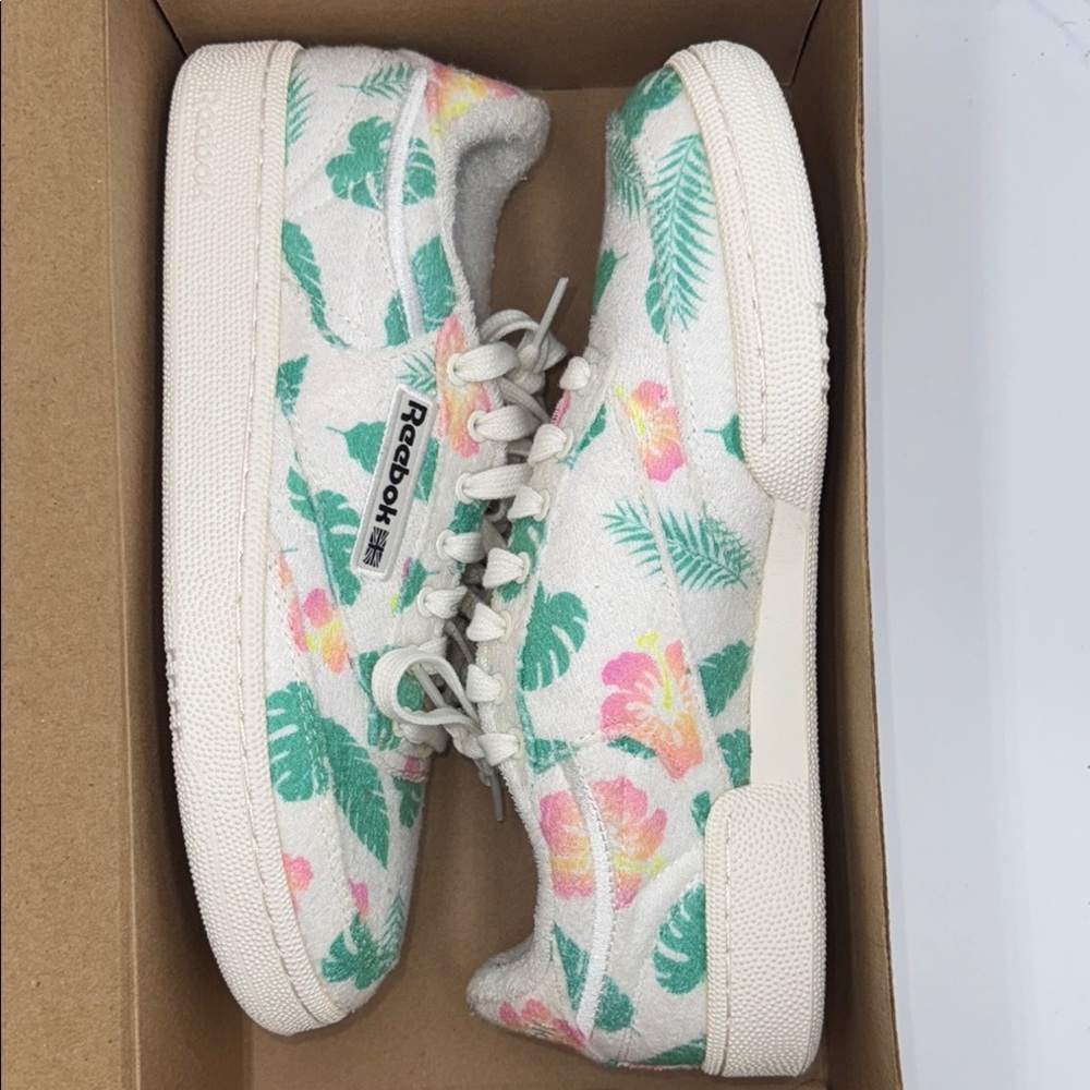 New Condition Reebok Wmns Club C 85 'Beach Floral’